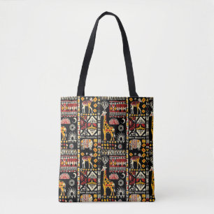 Traditioneel Afrikaans etnisch ornament, tribaal p Tote Bag