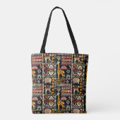 Traditioneel Afrikaans etnisch ornament, tribaal p Tote Bag (Achterkant)