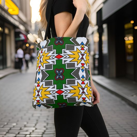 Traditioneel Afrikaans Kunstpatroon Stad Chique Mo Crossbody Tas