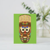 traditioneel afrikaans masker briefkaart (Staand voorkant)