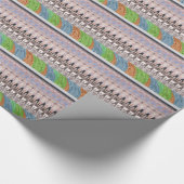 Traditioneel Afrikaanse Aziatische patroon Cadeaupapier (Hoek)