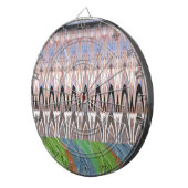 Traditioneel Afrikaanse Aziatische patroon Dartbord (Voorkant Rechts)