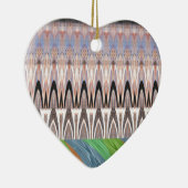 Traditioneel Afrikaanse Aziatische patroon Keramisch Ornament (Rechts)