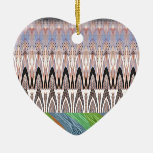 Traditioneel Afrikaanse Aziatische patroon Keramisch Ornament (Voorkant)