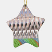 Traditioneel Afrikaanse Aziatische patroon Keramisch Ornament (Links)