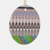 Traditioneel Afrikaanse Aziatische patroon Keramisch Ornament (Rechts)