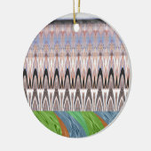 Traditioneel Afrikaanse Aziatische patroon Keramisch Ornament (Links)