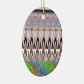 Traditioneel Afrikaanse Aziatische patroon Keramisch Ornament (Rechts)