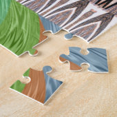 Traditioneel Afrikaanse Aziatische patroon Legpuzzel (Zijkant)