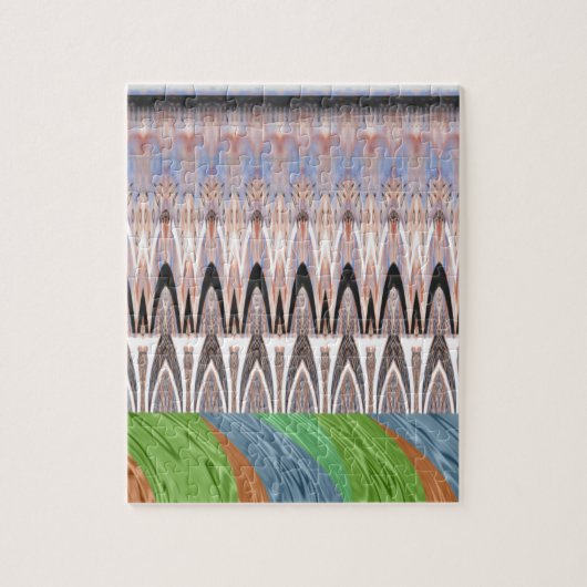 Traditioneel Afrikaanse Aziatische patroon Legpuzzel (Verticaal)