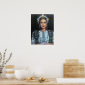 Traditioneel Albanees meisje Poster (Keuken)