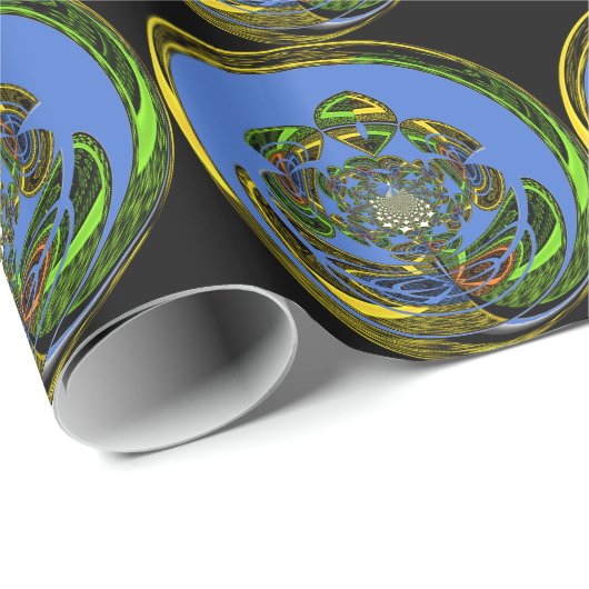 Traditioneel alleen blauw cadeaupapier (Rol Hoek)