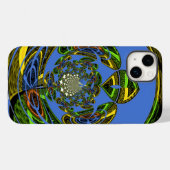 Traditioneel alleen blauw Case-Mate iPhone case (Achterkant (horizontaal))