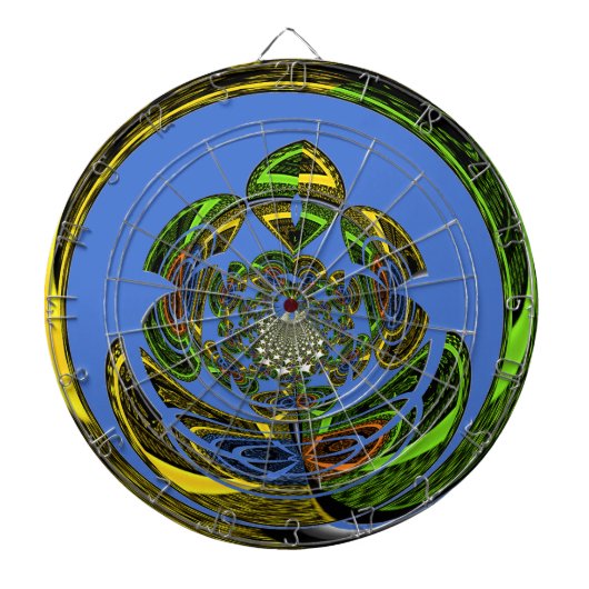 Traditioneel alleen blauw dartbord (Voorkant)