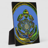 Traditioneel alleen blauw fotoplaat (Zijkant)