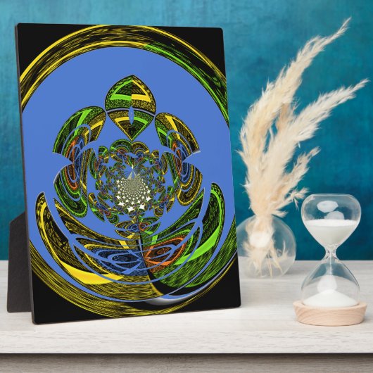 Traditioneel alleen blauw fotoplaat (Zijkant)