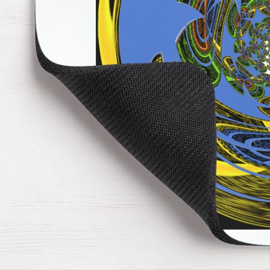 Traditioneel alleen blauw muismat (Hoek)