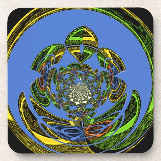 Traditioneel alleen blauw onderzetter (Voorkant)