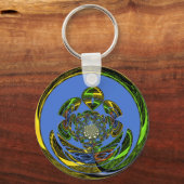 Traditioneel alleen blauw sleutelhanger (Voorkant)