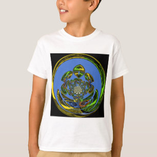 Traditioneel alleen blauw t-shirt