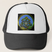 Traditioneel alleen blauw trucker pet (Voorkant)