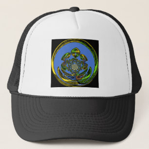 Traditioneel alleen blauw trucker pet