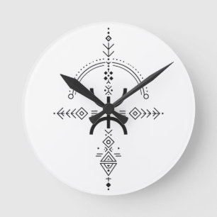 Traditioneel Amazigh-tatoeagesymbool Ronde Klok