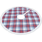 Traditioneel Amerikaans Rood Blauw Patroon Kerstboom Rok (Gekanteld)