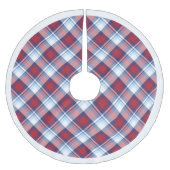 Traditioneel Amerikaans Rood Blauw Patroon Kerstboom Rok (Voorkant)