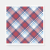 Traditioneel Amerikaans Rood Blauw Patroon Servetten (Voorkant)