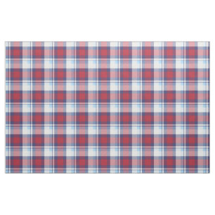 Traditioneel Amerikaans Rood Blauw Patroon Stof