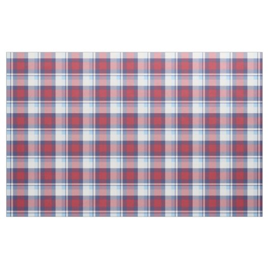 Traditioneel Amerikaans Rood Blauw Patroon Stof (Fat Quarter)