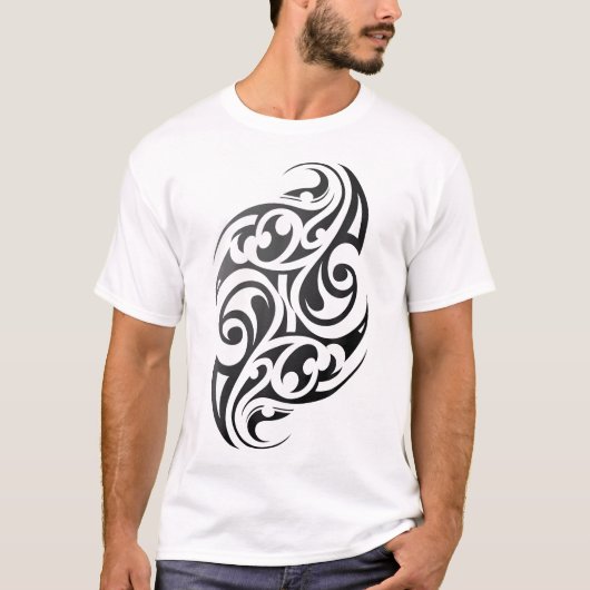Traditioneel authentiek Maori Tribal Tattoo. Kunst T-shirt (Voorkant)