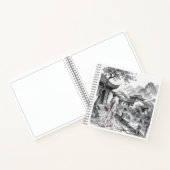 Traditioneel Aziatisch dorpschetsboek - Elegante k Notitieboek (Binnen)