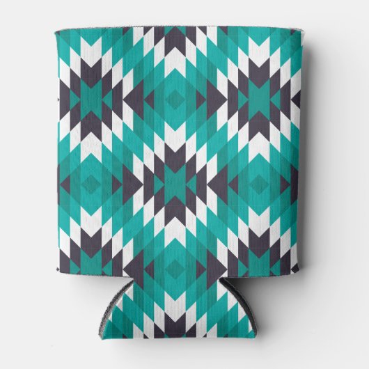 Traditioneel Azteeks patroon Blikjeskoeler (Voorkant)