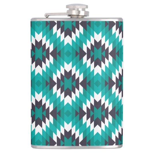 Traditioneel Azteeks patroon Heupfles (Voorkant)