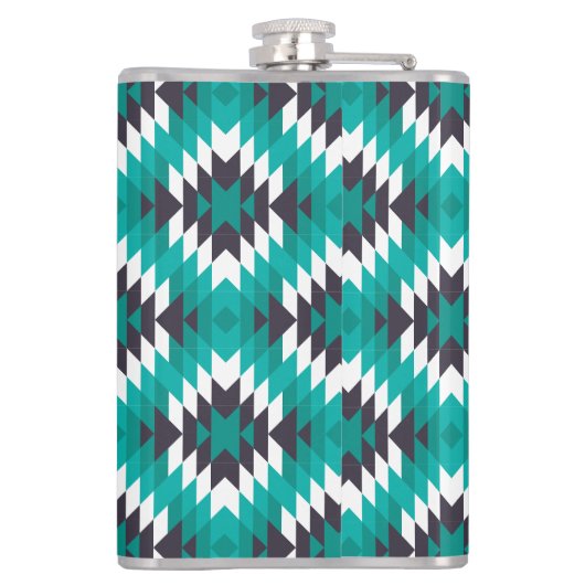 Traditioneel Azteeks patroon Heupfles (Achterkant)