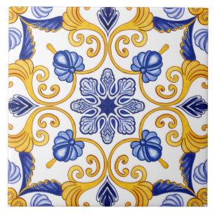 Traditioneel Azulejo waterverf Mediterraan Tegeltje