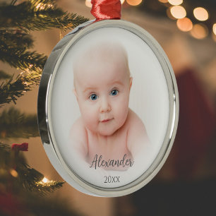 Traditioneel Baby foto Ornament