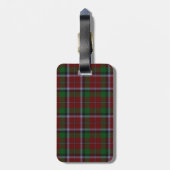 Traditioneel Bagagelabel met montarose Tartan (Achterkant verticaal)