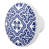 Traditioneel blauw en wit Spaans azulejo Keramische Knop (Rechts)