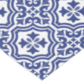 Traditioneel Blauw en Wit Spaans Azulejo Tafelkleed (Gekanteld)