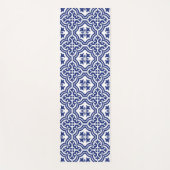 Traditioneel Blauw en Wit Spaans Azulejo Yogamat (Voorkant)