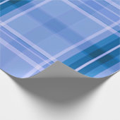 Traditioneel blauw geplakt cadeaupapier (Hoek)