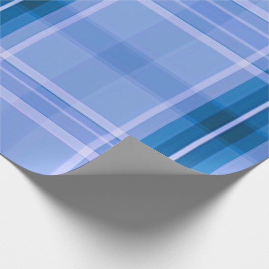 Traditioneel blauw geplakt cadeaupapier (Hoek)