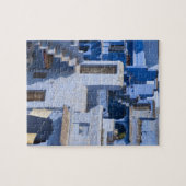 Traditioneel blauw geschilderd huis, Jodphur Legpuzzel (Horizontaal)