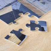 Traditioneel blauw geschilderd huis, Jodphur Legpuzzel (Zijkant)