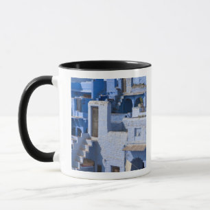 Traditioneel blauw geschilderd huis, Jodphur Mok