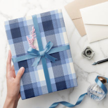 Traditioneel blauw marineblauw geruit lucht plaid 