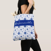 Traditioneel blauw nazar-boze ooglam tote bag (Dichtbij)
